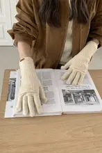 可触屏対応の防寒ニット指なし手袋【冬用・温かさと快適さの両立】（セットアップ対応）