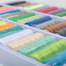 高品質な手縫い用ポリエステル糸39色ボックス【DIY用・缶の中に収納】