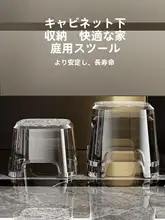 シンプル現代デザインの透明プラスチック製子供用チェア【滑り止め・厚手・家庭用・幼稚園用】