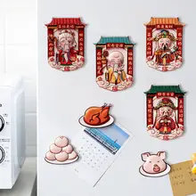 供财神様の立体カートンマグネット【冷蔵庫用・クリエイティブデザイン・文創装飾】