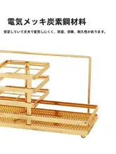 電動歯ブラシ用壁掛け収納ラック【穴あけ不要・マウス洗面器付き・軽奢スタイル】