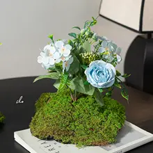 ミニテーブル用造花アレンジ【グリーン装飾・デスクコーナー用・フェイクフラワー】