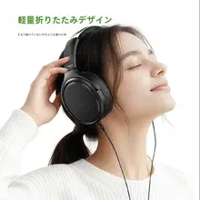 高保真オープンタイプ平面ヘッドフォン【有線・ハイファイ・交換可能ケーブル付き】
