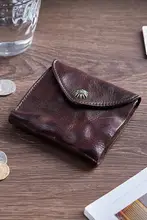 短財布 メンズ 本革 植物タンニンなめし ヴィンテージ ボタン留め シンプル シボ加工