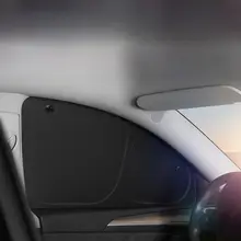 テスラ対応 新型キャンプ用日除けカーテン【防晒・断熱・吸盤式・プライバシー保護】