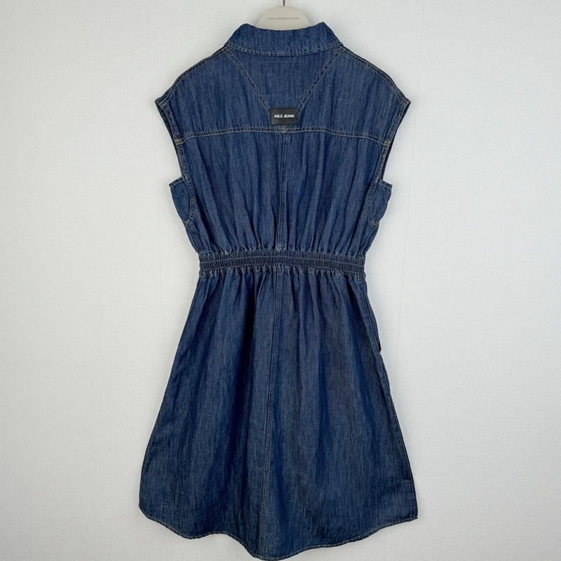 アベイル 夏服：高腰リネン混デニムジャンパードレスの実用性と機能解析