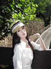 麦わら編みバタフライリボンハット【夏用・リゾート・UVカット・ヴィンテージスタイル】