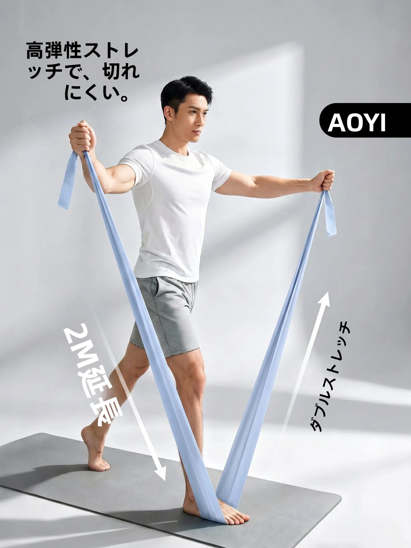 Aoyi リハビリエクササイズバンド：足首関節の筋力トレーニングに最適な段階的負荷モデル