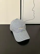 チェック柄デザインのソフトキャップ【男女兼用・アウトドア・登山用】（セットアップ対応）