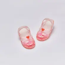 女の子用 透明なビーチサンダル【極上の柔らかさ・ジュエルデザイン・夏用】（セットアップ対応）