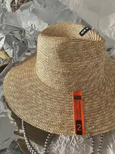 ユニークなデザインの夏用大つば帽子【男女兼用・パンクスタイル・草素材】（セットアップ対応）