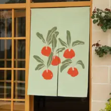 熟透の赤いニンジン 短いトイレ用カーテン【間仕切り・風通し】