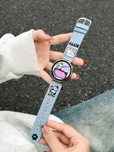 デニム刺繍デザインのスマートウォッチバンド【適用機種：Huawei Watch GT5/6・GT4・Watch4・GT3・高級感あり・レディース用】