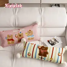 可愛らしい少女風ピンクの抱き枕【カートゥーンデザイン・家庭用・ソファ用】