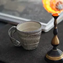 手作りの大きなカップ【柴焼き・化粧水にも最適】（セットアップ対応）