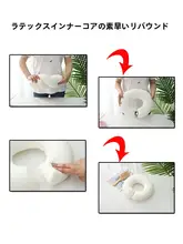 美容院用フェイスマッサージ枕【ラバー素材・楽な着脱・洗濯可能・マッサージ用】