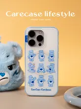 CARECASE 可愛らしいクマのデザインのマグネット式スマホケース【iPhone対応・フルプリント】