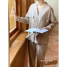 カップル用 秋冬対応パジャマ【外出可能・極上の柔らかさ・フリース素材】（セットアップ対応）