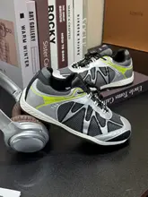 メッシュ素材のレディース厚底スニーカー【ラウンドトゥ・カラーブロック・通気性・クッション性】