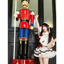 甘く可愛い！フリル付き二色パターンキャミソールチュニックワンピースケープコート【ロリータデザイン・三点コーデに最適】（セットアップ対応）