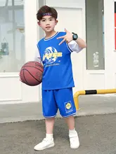 子供用 バスケットボールジャージ スーツ 夏半袖ショーツ