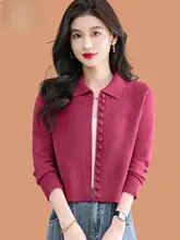 高腰の短めデザイン！アンゴラウールカーディガン【春秋用・レディース・ニット】