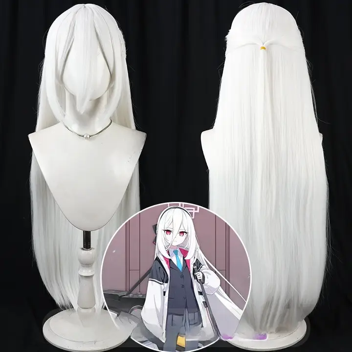 コスプレ用ウィッグ【白色・ロング・天童ケイ風】