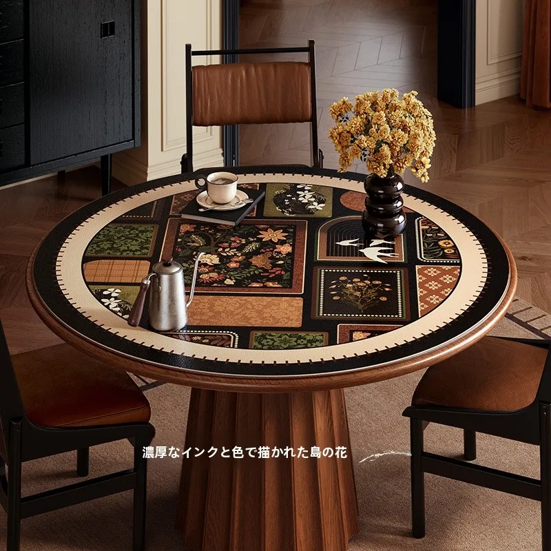 ダイニングテーブル 丸 110 はどんなデザインがおすすめ？自然木に比べてPVCマットはどこが優れているのか