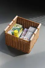 Kens 北欧風 スナックバスケット【フェイクラタン・シンプルデザイン・収納バスケット】
