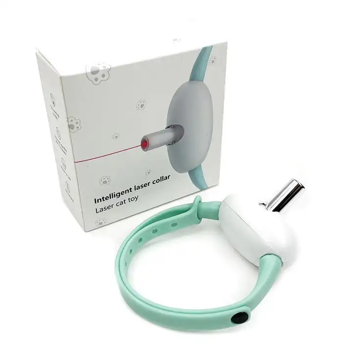 レーザー猫遊び首輪用おもちゃ【充電式・自動動作・ペット用品】
