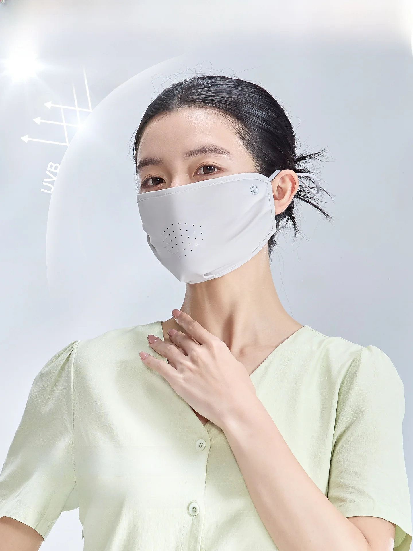 UVカットフェイスマスク：夏季遮陽に最適な通気性と高遮蔽率の実用性