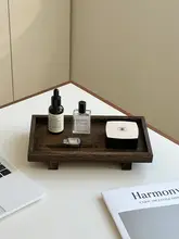 高級感のある木製アロマトレイ【デスクトップ収納・脚付き・飾り用】