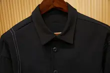 デザイナーズ メンズ レトロカジュアル ワークシャツジャケット【立体デザイン】