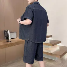 夏用 半袖デニムシャツ【フィット・カジュアル長袖・薄手】（セットアップ対応）