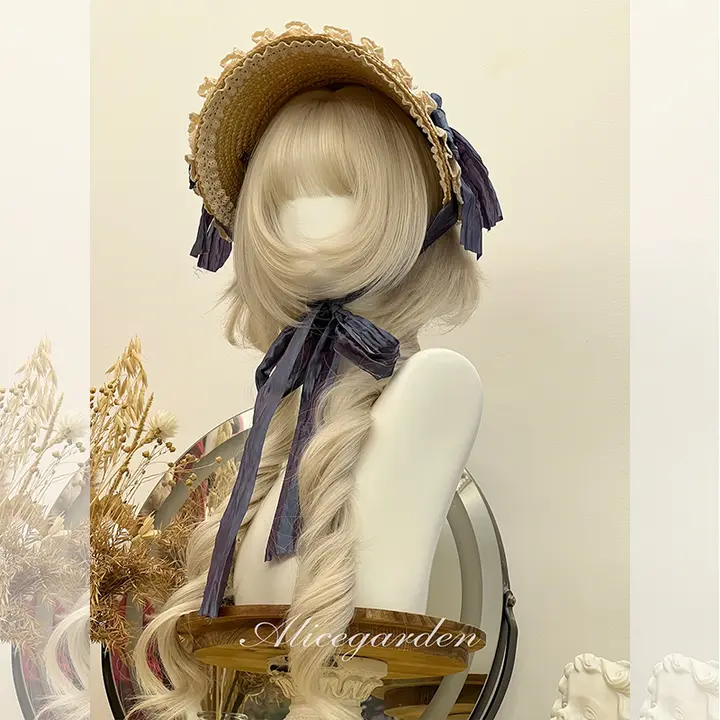 ロングウィッグ【ロリータスタイル・巻き髪・フルヘッドタイプ】