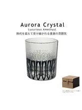 江戸切子風デザインの人造水晶酒杯【高級感・ギフトボックス付き】