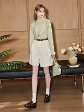 シンプルで上品な立襟シャツ【したスタイル・春用】