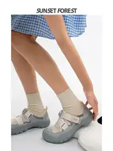 魔術テープ付きスポーツサンダル【春夏用・カジュアルデザイン・ブローチスタイル】（セットアップ対応）