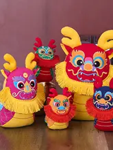 新年を祝う！毛糸製の幸運ドラゴンぬいぐるみ【可愛いデザイン・お祝い用】