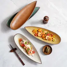 魚皿 食器 家庭用 陶器 ヴィンテージ ラグジュアリー 高美感 精巧 高級