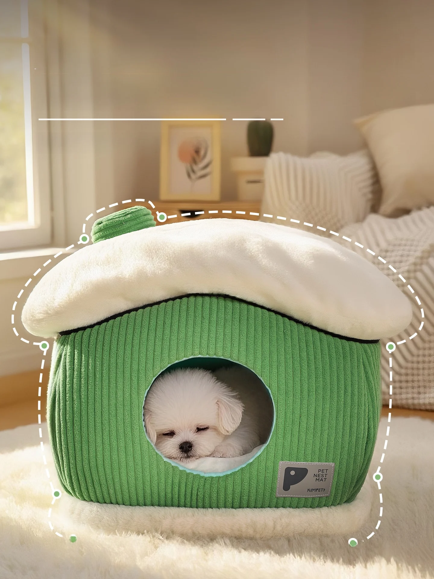 冬用ペットベッド：クローズドデザインで小型犬の保温性能を実証