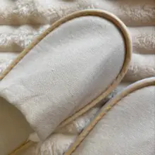 夏用使い捨てスリッパ【防滑・綿麻素材・通気性・厚手】