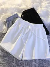 アメリカンスタイルのハイウエストローズ ショートパンツ【極上の柔らか さ・カジュアル・女性用】（セットアップ対応）