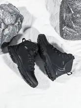 冬用 メンズ本革防寒スノーブーツ【加厚・極上の柔らかさ・アウトドア用】