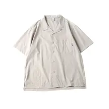 レトロスタイルのキューバカラー夏用薄手速乾ショートスリーブシャツ【ゆったりフィット・カジュアル】