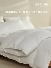 向内穿行 白鹅绒掛け布団【春秋用・厚手・保温・ダブルサイズ】