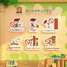 幼稚園用 歯の健康教育テーマの壁掛け装飾【クラス文化向け】