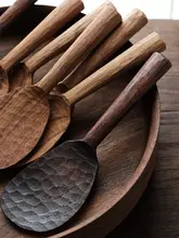 無味の柚木製 手作りのご飯用しゃもじ【家庭用・エコ素材・木製】