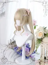 ロリータ風 ツインテールウィッグ【自然なショートヘア・全頭セット】