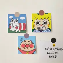 アニメ風デコレーションカード【壁面装飾・北欧スタイル・明るい寝室用】